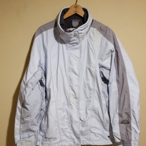 Columbia Sportswear Vertex Women's Light Blue Hooded Jacket Size XL - Picture 1 of 9